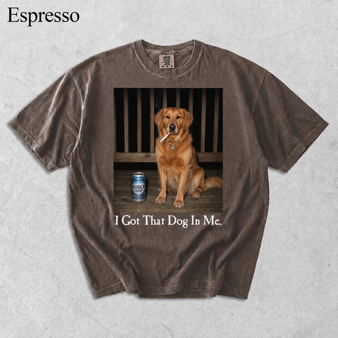 Comfort Colors I Got That Dog In Me Custom Pet Portrait Shirt
