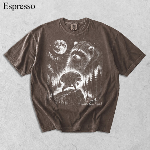 Jimothy Raccoon Vintage Shirt, Seattle Feral Legend Animal Lover Gift