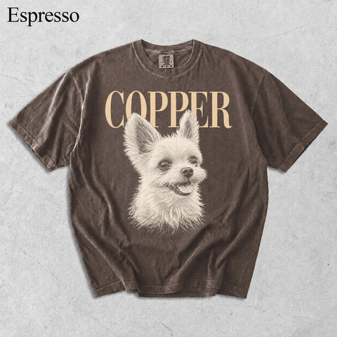 Comfort Colors Custom Pet Photo With Name Vintage Shirt