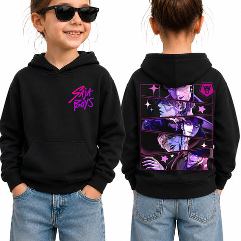 V2 Saja Boy 2 Sided DTG Print Graphic Youth Shirt Sweatshirt Hoodie Unisex Kpop Hunter Fan Art