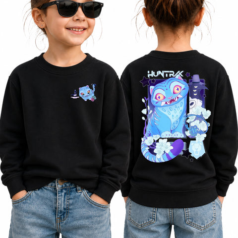 V2 Cute Derpy Tiger And Bird 2 Sided DTG Print Graphic Youth Shirt Sweatshirt Hoodie Unisex Kpop Hunter Fan Art