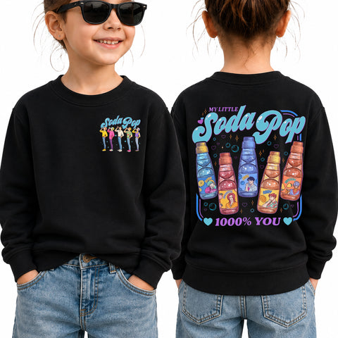 Soda Pop 2 Sided DTG Print Graphic Youth Shirt Sweatshirt Hoodie Unisex Saja Boy Kpop Hunter Fan Art