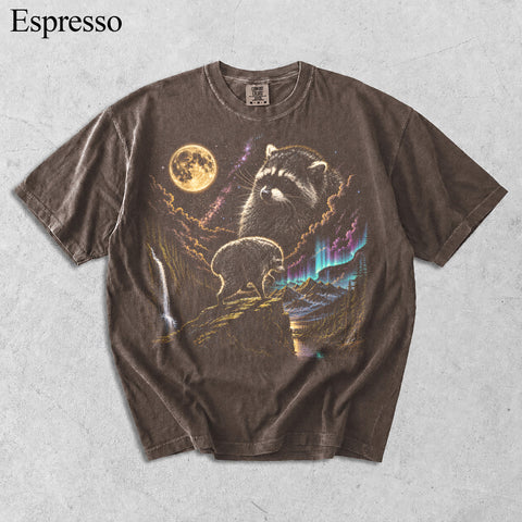 Aurora Jimothy Raccoon Vintage Shirt, Seattle Feral Legend Animal Lover Gift