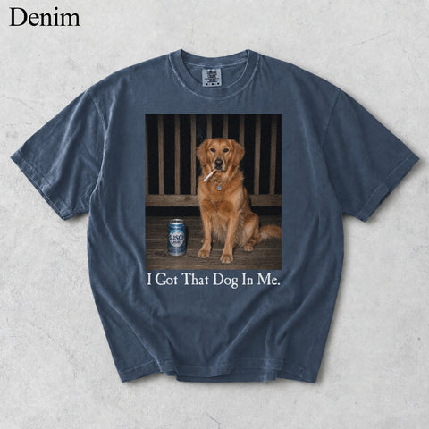 Comfort Colors I Got That Dog In Me Custom Pet Portrait Shirt