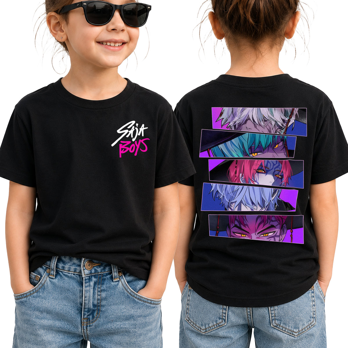 V3 Saja Boy 2 Sided DTG Print Graphic Youth Shirt Sweatshirt Hoodie Unisex Kpop Hunter Fan Art