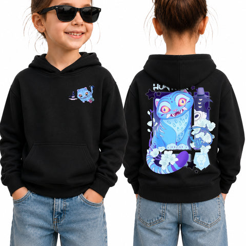 V2 Cute Derpy Tiger And Bird 2 Sided DTG Print Graphic Youth Shirt Sweatshirt Hoodie Unisex Kpop Hunter Fan Art