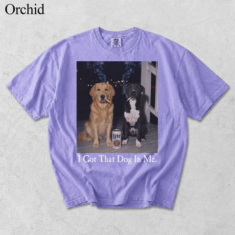 Comfort Colors I Got That Dog In Me Custom Two Pet Portrait Shirt