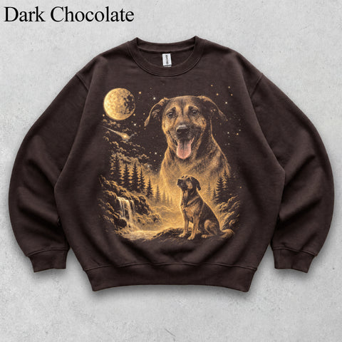 Comfort Colors Custom Pet Photo Howling to The Moon II Vintage Shirt