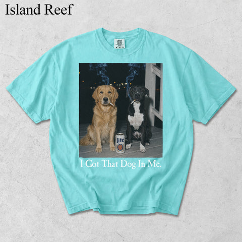 Comfort Colors I Got That Dog In Me Custom Two Pet Portrait Shirt