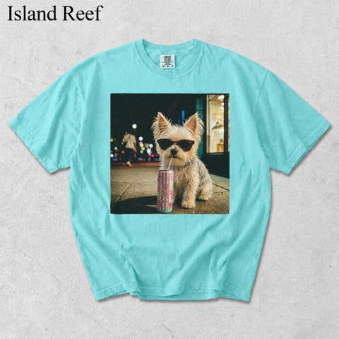 Comfort Colors Custom Pet Drinking Portrait II Shirt