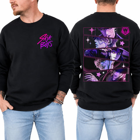 (ALDULT SIZE) V2 Saja Boy 2 Sided DTG Print Graphic Shirt Sweatshirt Hoodie Unisex Kpop Hunter Fan Art