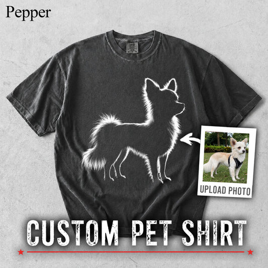 Comfort Colors Silhouette Pet Photo Vintage Shirt