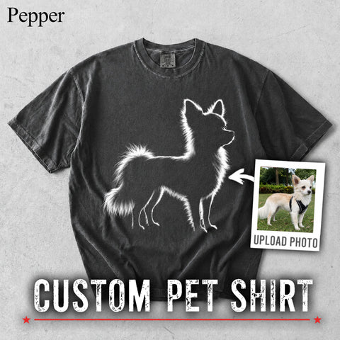 Comfort Colors Silhouette Pet Photo Vintage Shirt
