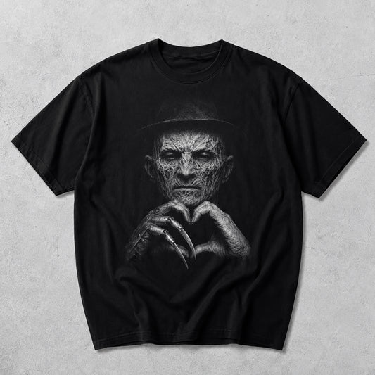 [COLLECTION SALE 40%] Retro Horror Movie Character Heart - Unisex Shirt & Sweatshirt