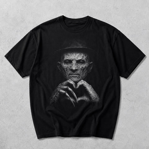 [COLLECTION SALE 40%] Retro Horror Movie Character Heart - Unisex Shirt & Sweatshirt