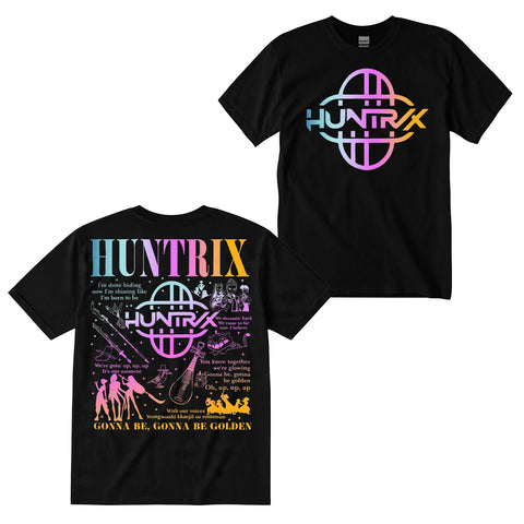 Huntrix Golden Lyric 2 Sides Graphic DTG Print Graphic Youth Shirt Sweatshirt Hoodie Unisex Saja Boy Kpop Hunter Fan Art