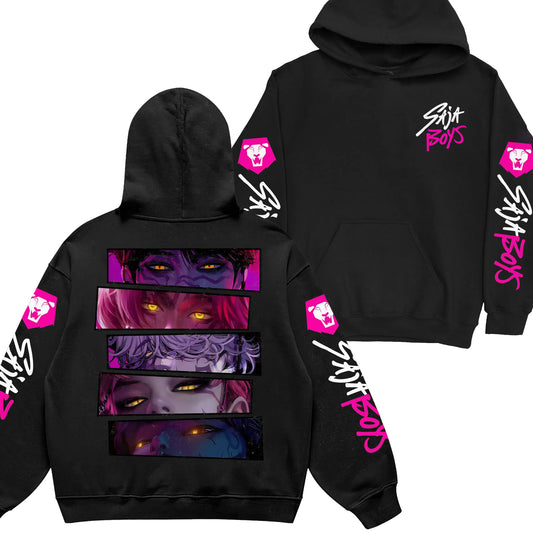 Limited Saja Boy Sleeves Youth Hoodie Sweatshirt Unisex Kpop Hunter Graphic Fan Art