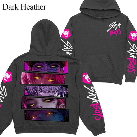 Limited Saja Boy Sleeves Youth Hoodie Sweatshirt Unisex Kpop Hunter Graphic Fan Art