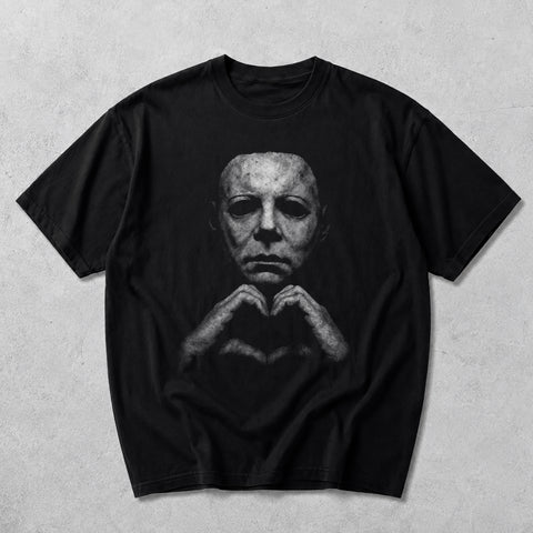 [COLLECTION SALE 40%] Retro Horror Movie Character Heart - Unisex Shirt & Sweatshirt