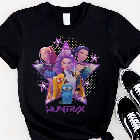 Huntrix Girl DTG Print Graphic Youth Shirt Sweatshirt Unisex Kpop Hunter Fan Art