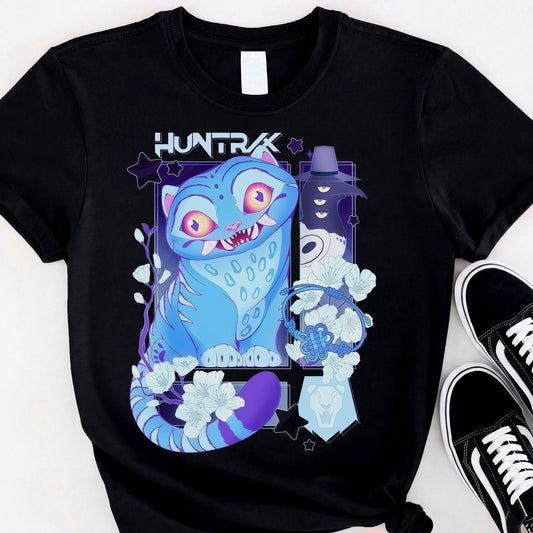 V2 Cute Derpy Tiger And Bird DTG Print Graphic Youth Shirt Sweatshirt Unisex Kpop Hunter Fan Art