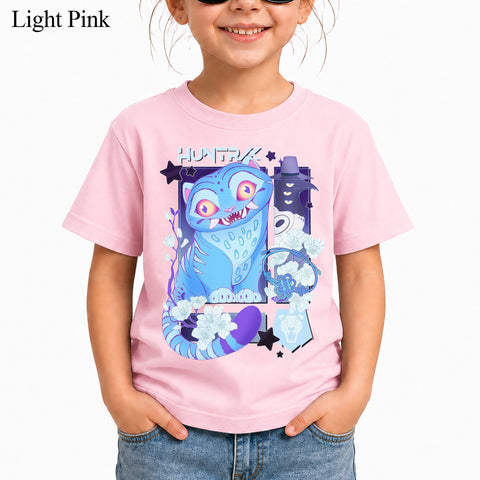 V2 Cute Derpy Tiger And Bird DTG Print Graphic Youth Shirt Sweatshirt Unisex Kpop Hunter Fan Art