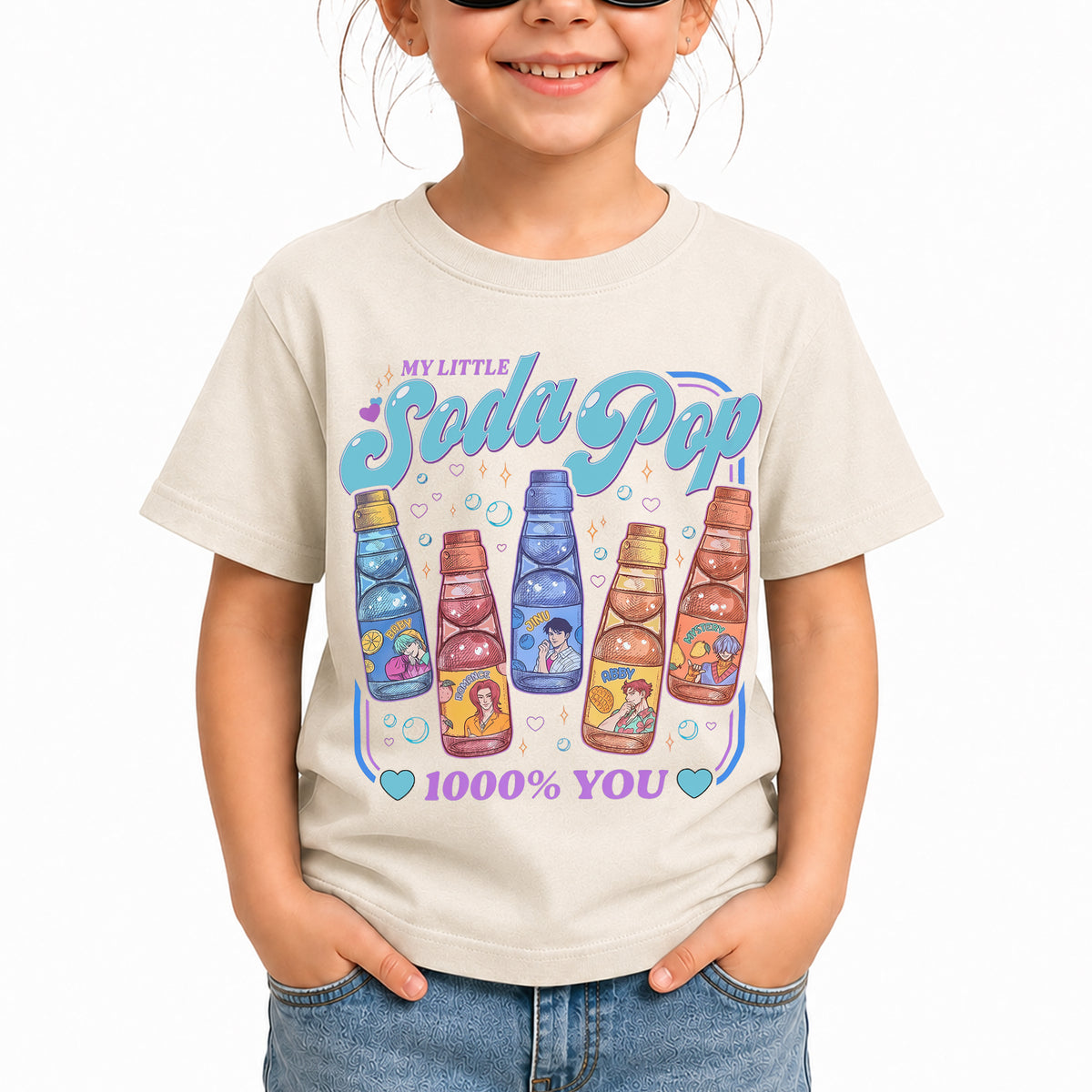 Soda Pop DTG Print Graphic Youth Shirt Sweatshirt Unisex Kpop Hunter Fan Art