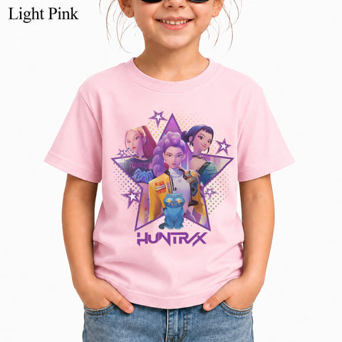 Huntrix Girl DTG Print Graphic Youth Shirt Sweatshirt Unisex Kpop Hunter Fan Art