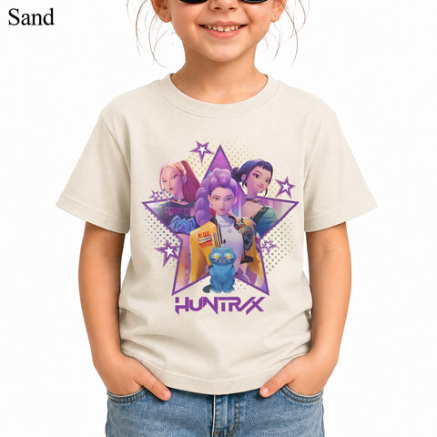 Huntrix Girl DTG Print Graphic Youth Shirt Sweatshirt Unisex Kpop Hunter Fan Art