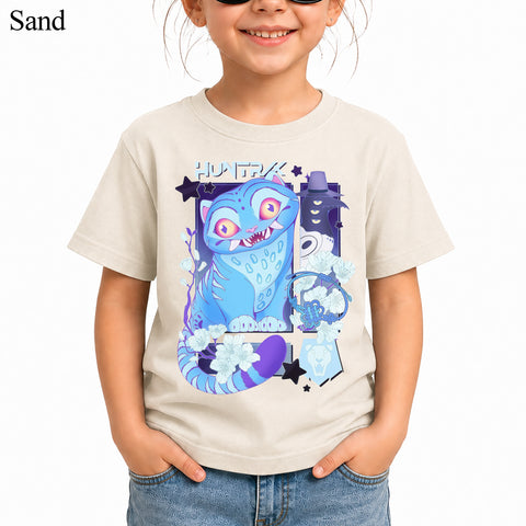 V2 Cute Derpy Tiger And Bird DTG Print Graphic Youth Shirt Sweatshirt Unisex Kpop Hunter Fan Art