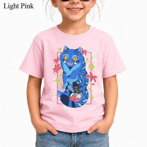Cute Derpy Tiger And Bird DTG Print Graphic Youth Shirt Sweatshirt Unisex Kpop Hunter Fan Art