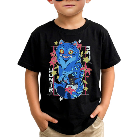 Cute Derpy Tiger And Bird DTG Print Graphic Youth Shirt Sweatshirt Unisex Kpop Hunter Fan Art