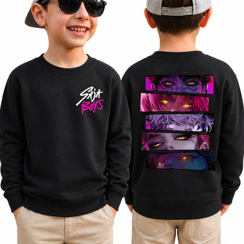 Saja Boy 2 Sided DTG Print Graphic Youth Shirt Sweatshirt Hoodie Unisex Kpop Hunter Fan Art