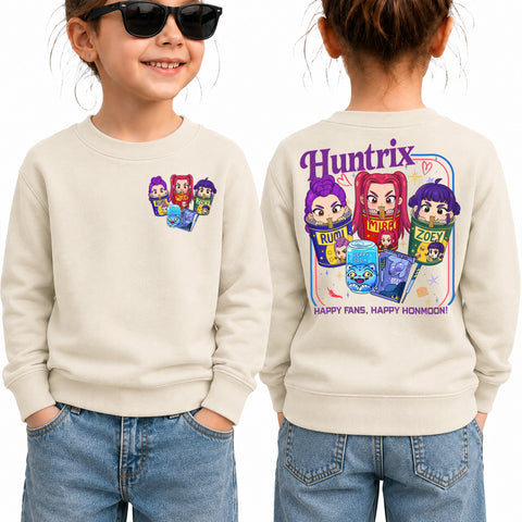 Ramen Huntrix 2 Sides Graphic DTG Print Graphic Youth Shirt Sweatshirt Hoodie Unisex Saja Boy Kpop Hunter Fan Art