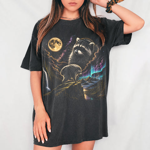 Aurora Jimothy Raccoon Vintage Shirt, Seattle Feral Legend Animal Lover Gift